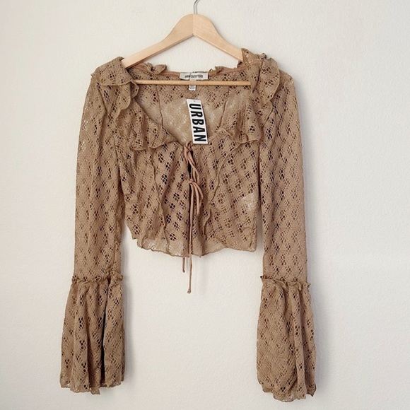Urban Outfitters Crochet Flayaway Top - Picture 2 of 10